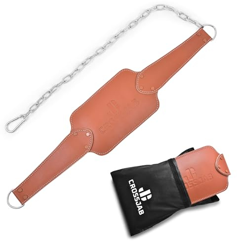 Ultra Fitness Leder-Gewichtheber-Gürtel – Profi- Neopren-Dip-Gürtel für Klimmzüge und Bodybuilding mit Clip-Release-Entriegelungssystem, Rückenstütze auf Stärke getestet zum Gewichtheben Fitnessstudio Training Workout