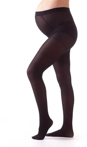 BELLISSIMA 2 Paia Collant Premaman Opachi, Calze Maternità Comode, Strutturate Ed Elasticizzate, Calzamaglia Per Futura Mamma, Collant Premaman Microfibra 50 DEN MADE IN ITALY