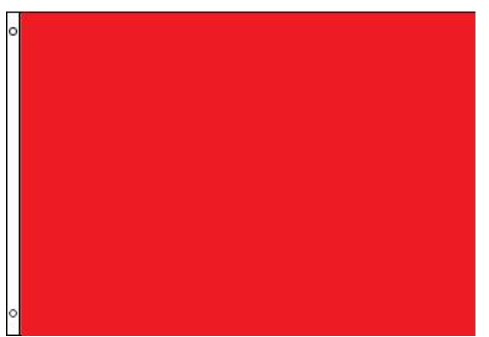 Red Flag unprinted 5ft x 3ft
