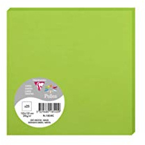 Clairefontaine 1854C Packung (mit 25 Karten Pollen, 135 x 135 mm) 210g, minze