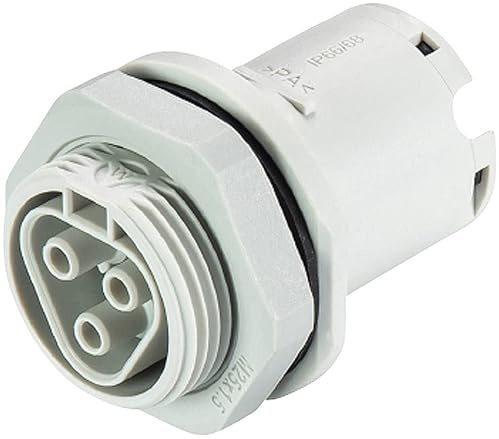 Wieland 96.031.1053.0 Anschluss Gesis IP68 M25, 3 polig H eingebaut Radkralle, Farbe: Hellgrau
