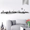 WANDKINGS Wandtattoo Skyline Bochum (mit Sehenswürdigkeiten und Wahrzeichen der Stadt) 150 x 30 cm Silber - erhältlich in 33 Farben