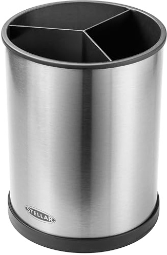 Stellar Kitchen Rotating Sink Caddy, Brushed Stainless Steel