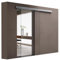 doporro Porta Scorrevole in Vetro 102.5x205cm, Porte Scorrevoli con Sistema Softclose in Vetro Trasparente con Maniglia Per Asta per Bagno Cucina Studio Ufficio, Amalfi TS20-1025SC KMG