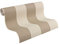 A.S. Création Styleguide Vliestapete mit Blockstreifen 0,53 x 10,05 m – Beige, Braun – moderne Streifentapete Tapete Made in Germany – 179036