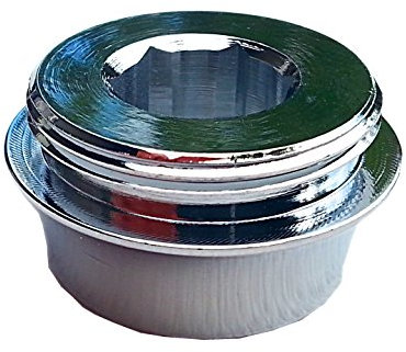 M16 IG x M22 AG, chrom, Gewinde Adapter M22 Aussengewinde auf M16 Innengewinde f. Gewinde von neueren Designhähnen - für kleine Perlstrahlergewinde zum Anbringen z.B. eines Aquadea Crystal Wirblers. M16x1 IG x M22x1 AG. Oft bei Designerhähnen.