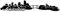 Samunshi® Aufkleber Amsterdam Skyline Autoaufkleber 40 x 7,2cm schwarz