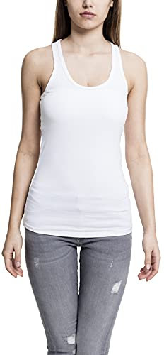 Urban Classics Damen Jersey Tanktop voor Dames Sport Tank Top, Weiß (White 220), XS EU