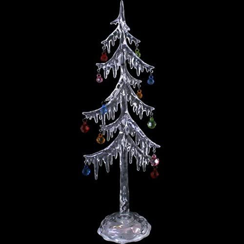 Perfect Plants Icy Light Up Christmas Tree. 22 cm tall. Multi colour.
