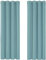 Deconovo Kälteschutzvorhang Blickdicht Verdunkelungsvorhang Kälteschutz Gardinen Kinderzimmer, 183x117cm(HöhexBreite), Himmelblau, 2er Set