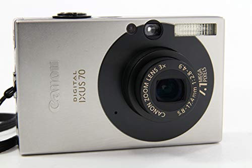 Canon IXUS 70 Digitalkamera (7 MP, 3-fach opt. Zoom, 6,4cm (2,5 Zoll) Display) silber/schwarz