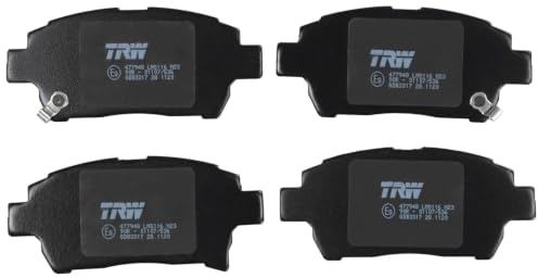 TRW GDB3317 Brake Pad Set of 4 Compatible for Toyota Yaris/Vitz (_P13_) 2010-2020 Front Axle and Other Vehicles