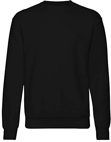 Fruit of the Loom Herren 62-202-0 Sweatshirt, Schwarz, Größe S