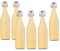 hocz 10er Set Bügelflaschen Bügelflasche Glasflaschen mit Bügelverschluss 1L 1000 ml Typ A zum Selbstbefüllen