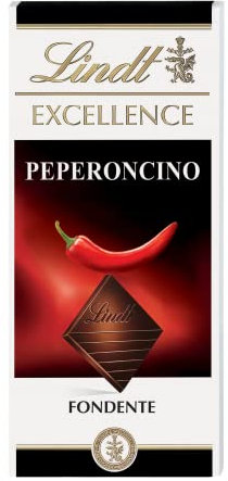 Lindt Excellence Tavoletta di Cioccolato Fondente con Peperoncino, Formato 100g