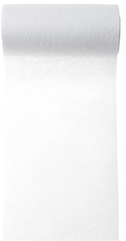 Servietten-/Tischband Vlies, weiß, 10 m - Elegantes Tischband in Weiß aus Vlies zur Dekoration