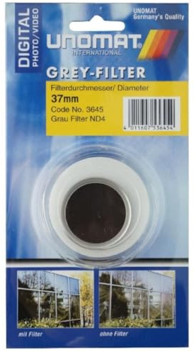 Unomat Grau-Filter 37 mm, farbneutral in einer Kunststoffbox