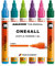 Molotow One4All 227HS Acryl Marker Basic-Set 2 (4,0 mm Strichstärke, hochdeckend und permanent, UV-beständig, für fast alle Untergründe) 6 Stück sortiert