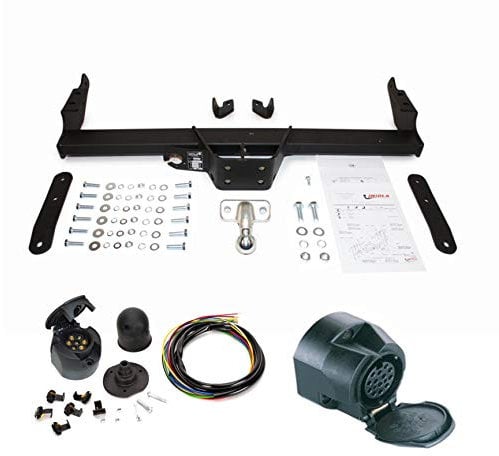 AHK Anhängerkupplung mit Elektrosatz 13 polig für Nissan Primastar / Opel Vivaro / Renault Trafic 2002- Anhängevorrichtung Hängevorrichtung - starr, mit angeschraubtem Kugelkopf