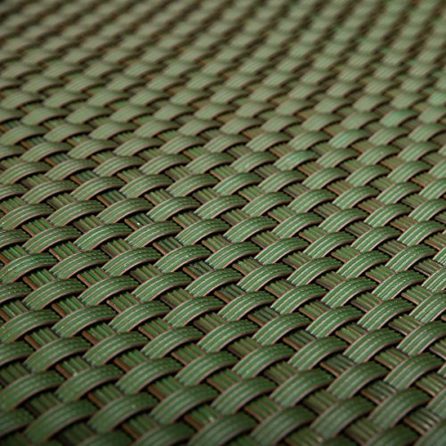 Siesta Garden Brise-vue en rotin synthétique vert, 0,9 m de large, résistant à l'eau, 1,5 kg/m², 3 mm d'épaisseur, opaque, facile d'entretien, résistant aux UV et aux intempéries