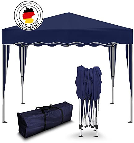 Kronenburg Faltpavillon wasserdicht Dachmaß 3 x 3 m UV Schutz 50+ Pavillon in Blau