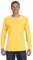 Jerzees Men's Long Sleeve Heavyweight Blend T-Shirt, Island Yellow, X-Large