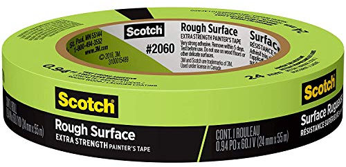 3M 2060 Scotch Rough Surface Painter's Tape: 0.94 in x 60 yds. (Green) / Retail-Packaged