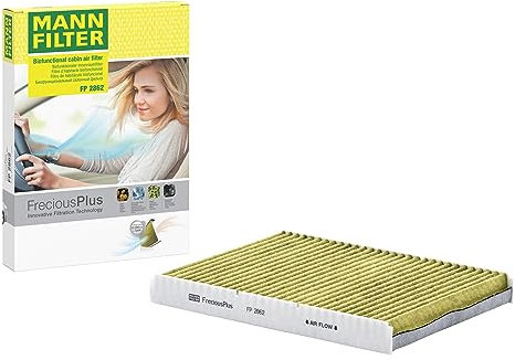 MANN-FILTER FP 2862 Filtro aria cabina - FreciousPlus Filtro Antipolline Biofunzionale - per Autovetture + veicoli commeriali