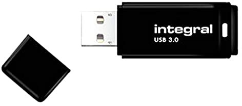 Integral 32GB USB 3.0 Black Key with Fixable Cap
