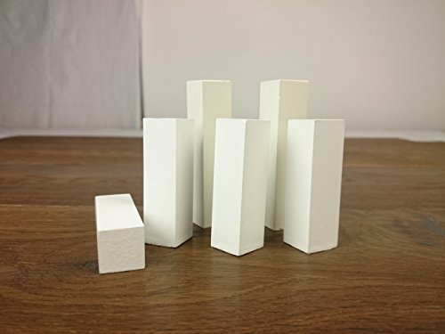 Eckturm Modern in Weiß für Sockelleisten - Der Universelle Abschluss und Übergang - Höhen von 40-120 mm | Sie kaufen 1 Stück |