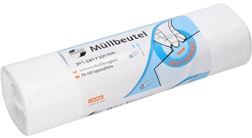 Deiss Universal Abfallbeutel 30L 275+265x550 weiss