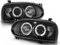 Volkswagen Faros delanteros VW Golf 3 09.91-08.97 Angel Eyes Negro