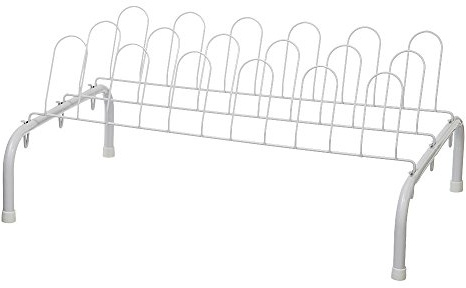 ClosetMaid 1039 9 Pair Freestanding Shoe Rack, White