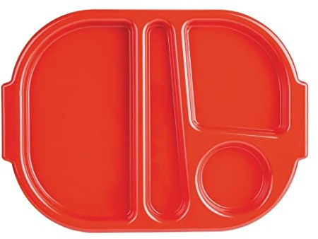 Olympia Kristallon Lebensmittelfach Tablett Klein Rot (10er Pack)