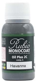 Rubio Monocoat Wood Oil 0.8 m² - Havanna | Oil Plus 2C | Quick-Dry, Eco-Friendly Linseed Wood Oil for Indoor Use | Preserver | 20 ml (Sample)