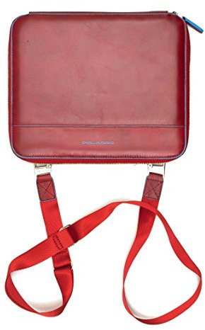 PIQUADRO Blue Square, Custodia iPad In Pelle Unisex - Adulto, Rosso