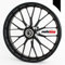Motoking Felgenaufkleber 360° / 19 bis 23 / 9 mm/SCHWARZ MATT