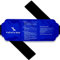 Hot and Cold Gel Ice Pack with Strap Reusable Flexible After Freezing 14'' x 6'' Back Neck Shoulders Jaw Wrist Legs Ankles Abdomen (Blue)