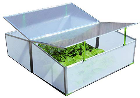 Gartentec Aufzucht Frühbeet Doppelt 1,14 qm, 4 mm starke Hohlkammerplatten, Made in Germany