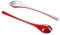 Omada Design Couverts à salade, vaisselle modernes, avec effet dégradé sur l'extérieur, Ligne Trendy, Rouge