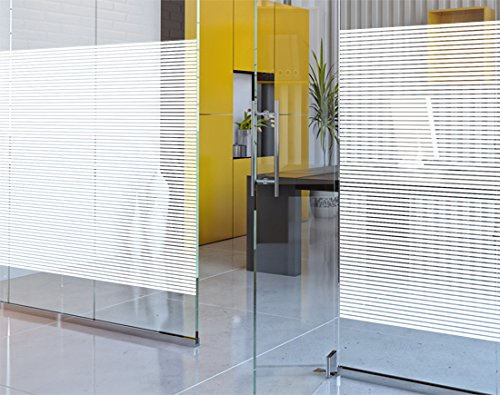 WHITE 10mm LINES DECORATIVE PRO WINDOW TINT TINTING FILM - 152cm x 2m