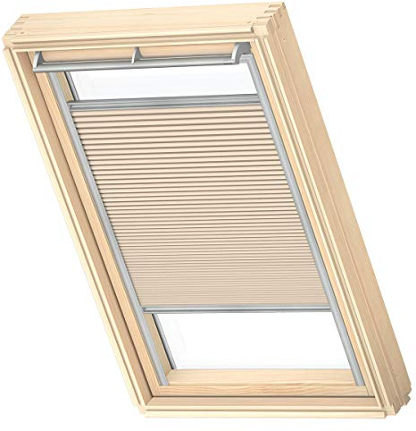 VELUX Wabenplissee, Grauer Führungsschiene, P08, PK38, Beige | Wärmedämmung, schwebende Positionierung, OEKO-TEX®
