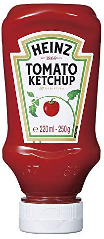 250gX4 ce ketchup Heinz envers bouteille