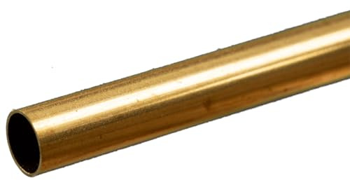 K & S Precision Metals 8133 Round Brass Tube, 5/16 X 12