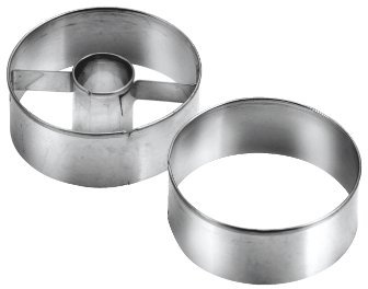 Tescoma 631174 Delicia Tagliabiscotti Tondo, Argento, 5.5 cm, 2 Pezzi