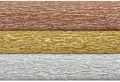 Lia Griffith Metallic Crepe Paper Roll, 10.7-Square Feet, Assorted Colors (LG11004)