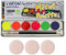 Eulenspiegel 423004 - Paleta de colores neón, 6 colores UV de 3,5 ml, 1 pincel, set de maquillaje, carnaval, fiesta temática