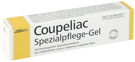 Haut In Balance Coupeliac Spezialpflegegel | Bei empfindlicher und zu Couperose neigender Haut | Dermatologisches Spezialkosmetikum | Von medipharma cosmetics | 20 ml