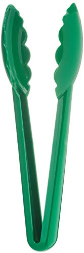 Mercer Culinary Utility Tongs, Nylon, Green, 23 x 4.3 x 9.1 cm | Resists temperatures up to 220°C with commercial-grade durability, certified for busy professional kitchen environments.