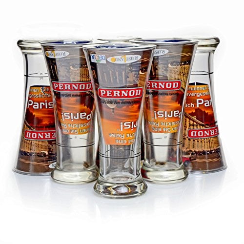 Pernod 6 Stück Gläser